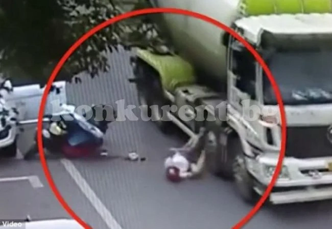 Бетоновоз мина през главата на майка на две деца, ето какво се случи (СНИМКИ/ВИДЕО 18+)
