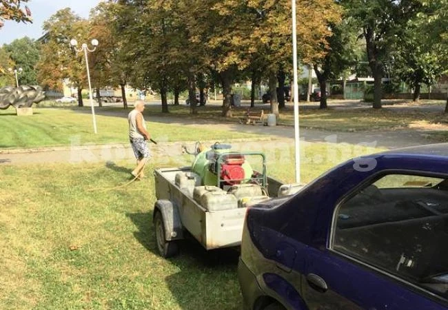 Във Враца продължават да обработват тревните площи 