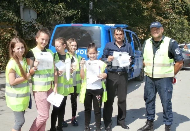 Ученици дадоха „Залог за пътна безопасност”