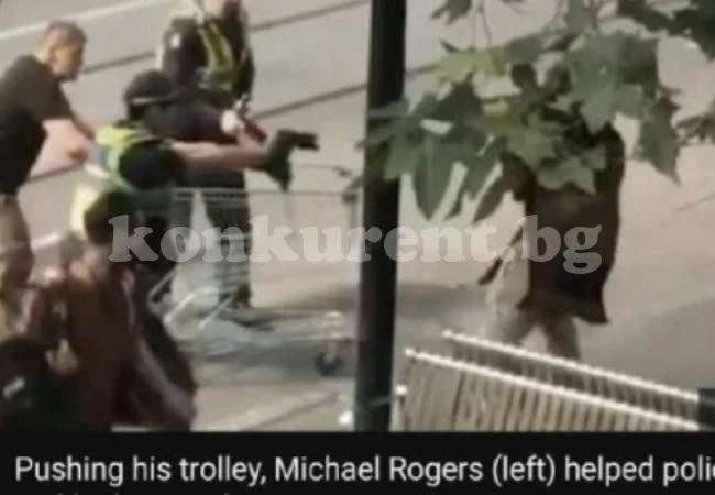 Бездомник неутрализирал касапина от Мелбърн с пазарската си количка (ВИДЕО)