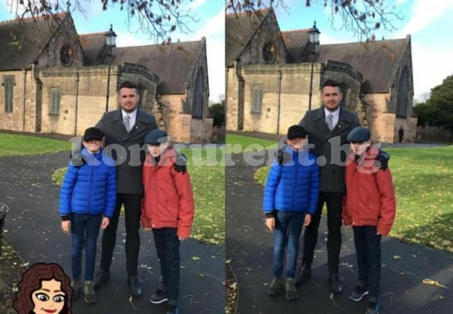 Сестра снима брат си с децата и улови призрак