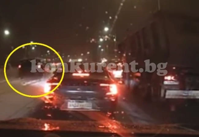 Жестоко наказание от съдбата за нахален шофьор на черен джип (ВИДЕО)