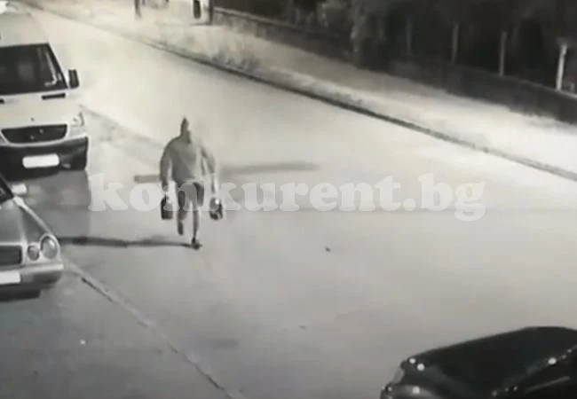 Вижте кадри на палеж на кола с 2 туби бензин във Видин (Видео)