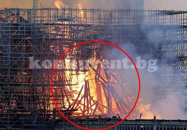 Жена съзря Иисус в бушуващите пламъци, обхванали \