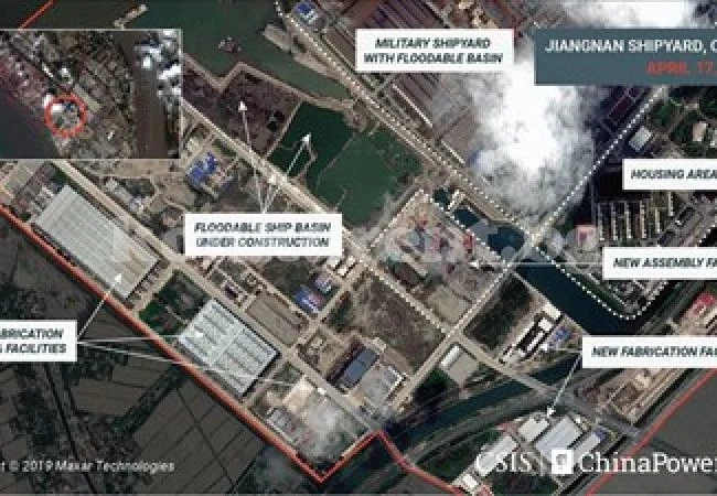 Китай строи своя трети и най-голям самолетоносач, според сателитни снимки