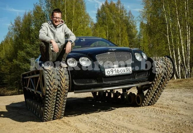 Вижте как скъпото купе Bentley бе превърнато в танк (СНИМКИ/ВИДЕО)