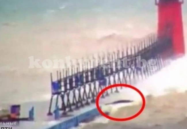 Странно черно чудовище заснеха в езерото Мичиган (ВИДЕО)