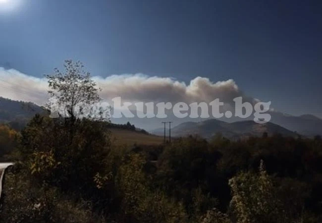 Пожарът над Чипровци още не е изгасен