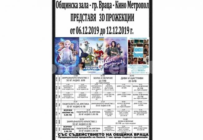 Вижте програмата на кино „Метропол“ за следващите дни