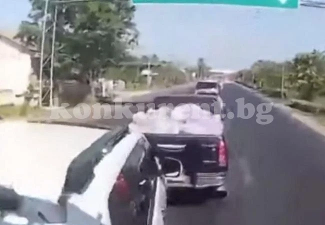 От първо лице: ВИДЕО запечата как тир блъсна 6 коли с висока скорост