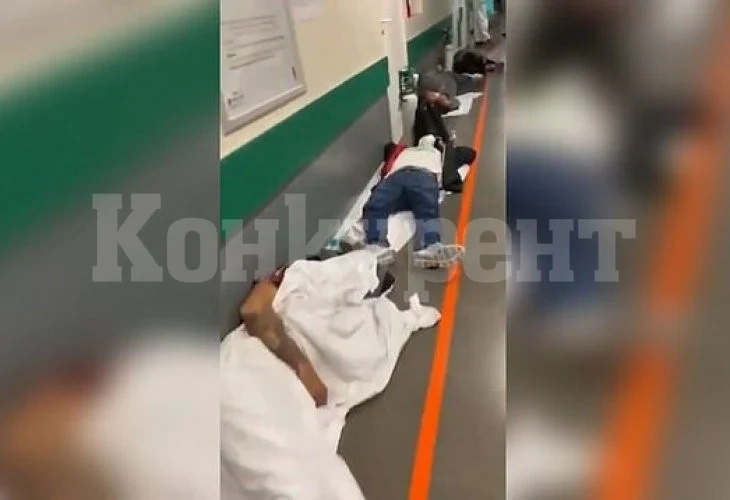 Ужасът на пандемията: Болница с пациенти по пода в Мадрид порази мрежата ВИДЕО
