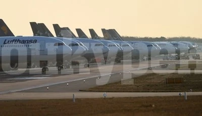 Заради коронавируса и спрените полети самолетите няма къде да се паркират