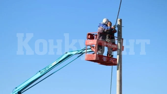 Възстановено е електрозахранването в шест ломски села