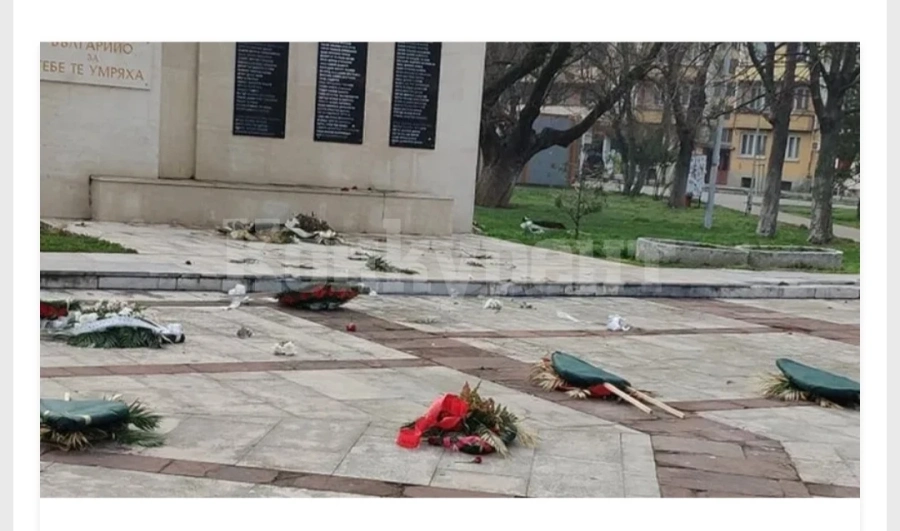 Ченгета на крак заради вандалска проява в Бяла Слатина СНИМКИ