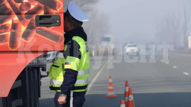 Задържаха пиян шофьор на ТИР на магистралата край Пазарджик