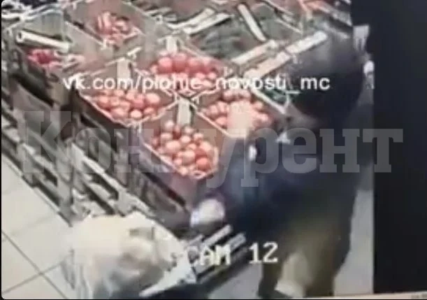 Зловещо: Убиха старец с един удар в супермаркет ВИДЕО 18+