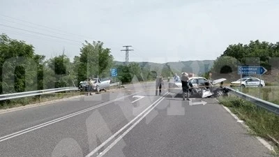 Тежка катастрофа на пътя за ГКПП \