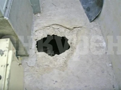 Сръчен апаш прокопа канал, за да стигне до плячката