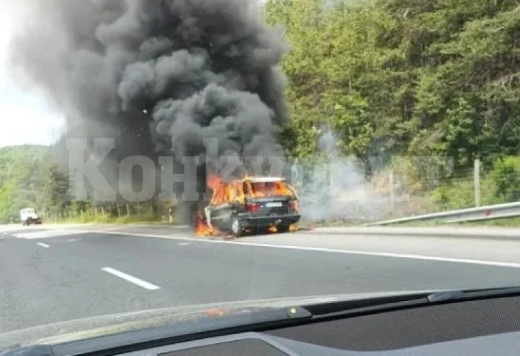 Пламналият джип „Рейндж Роувър” на АМ „Тракия” е на известна фолк дива
