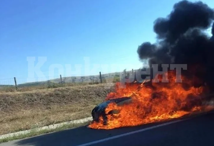 Огнен ад на магистрала „Тракия”! Момче и момиче се спасиха по чудо ВИДЕО