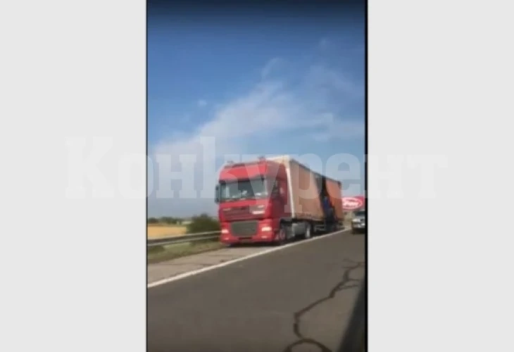 Извънредна ситуация на АМ „Тракия“ ВИДЕО