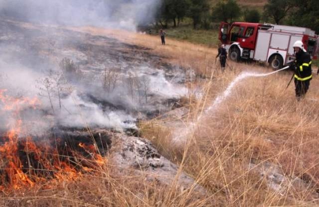 100 декара сухи треви са изпепелени от пожари в Монтанско