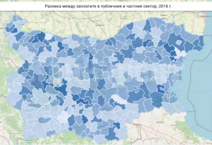 Невероятна КАРТА на България показа кой какви заплати взима! Данните са изненадващи