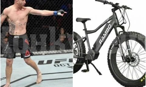 Куриоз! Откраднаха колелото на шампион в UFC ВИДЕО