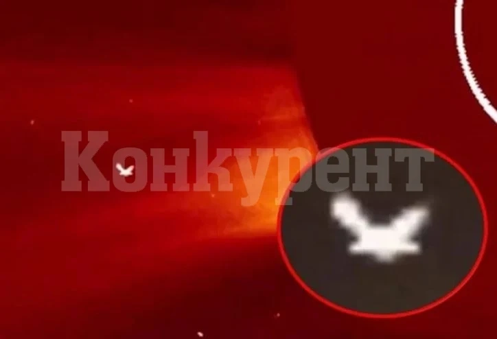 ВИДЕО улови как огромно НЛО влиза в слънцето