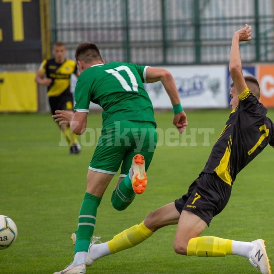 Кадър на Ботев /Вр/ дърпа нагоре U19 на Лудогорец, първа точка за Монтана