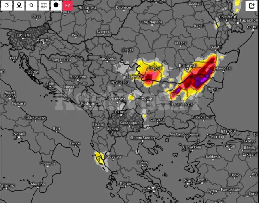 Meteo Balkans показа страшна КАРТА на България: До часове иде голяма опасност!