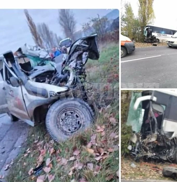 Два трупа и четирима ранени след зловещия удар с автобус на „Цветина“ СНИМКИ