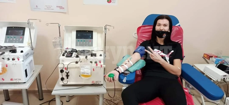 Димана Макариева дари кръвна плазма
