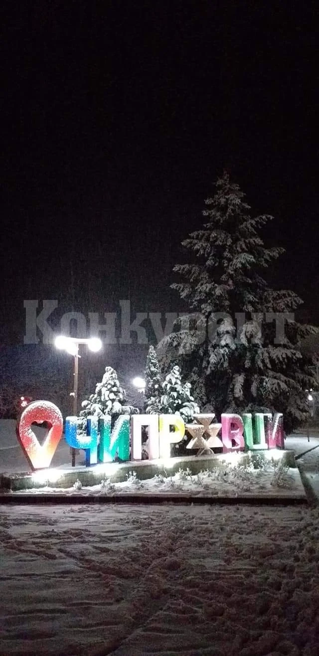 Коледна украса светна и в Чипровци СНИМКИ