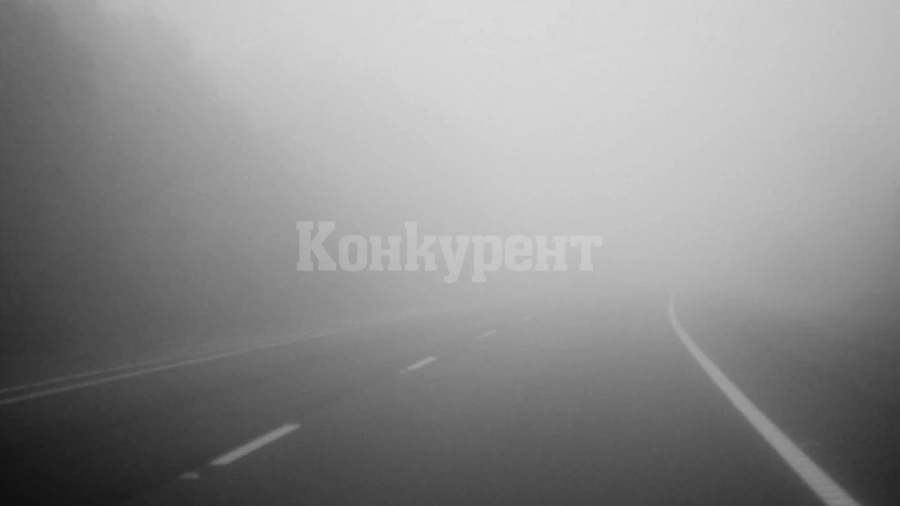 Бус помете пешеходец в мъглата