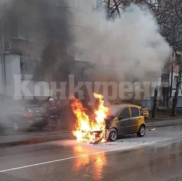 МВР-Видин потвърди новината на „Конкурент“ за пламналото такси