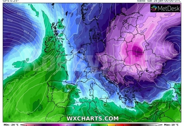 Meteo Balkans: Циклон над Черно море носи люта зима в България! Сателитни СНИМКИ