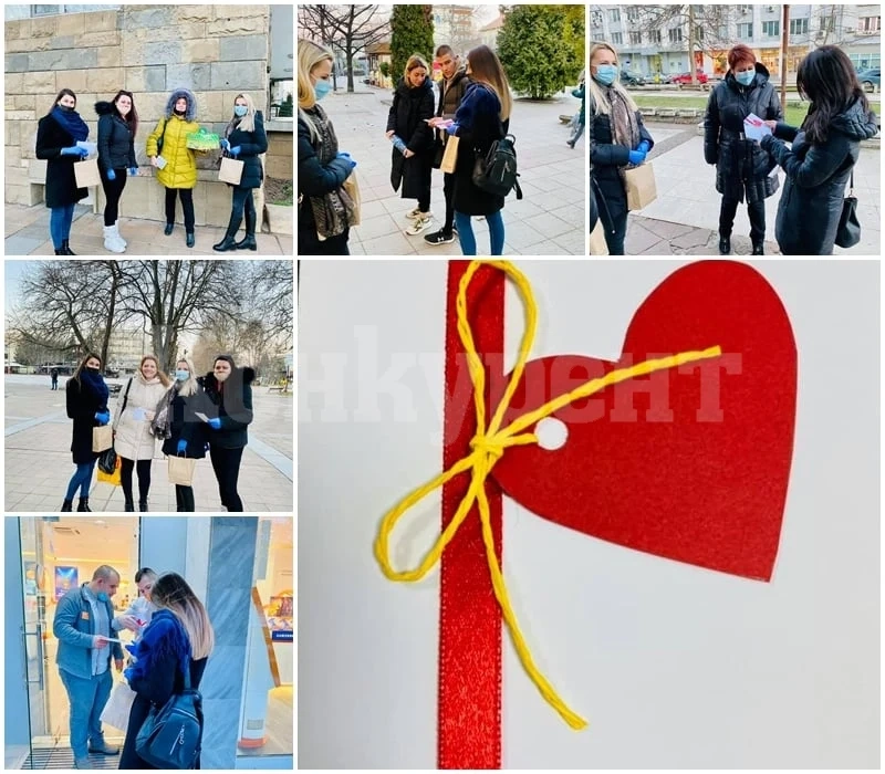 100 валентинки раздадоха в Монтана младежите от ГЕРБ