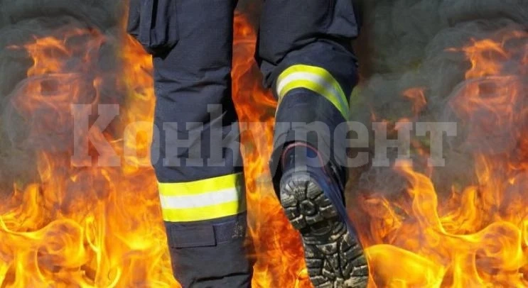 Видинските огнеборци гасиха запален комин и сухи треви