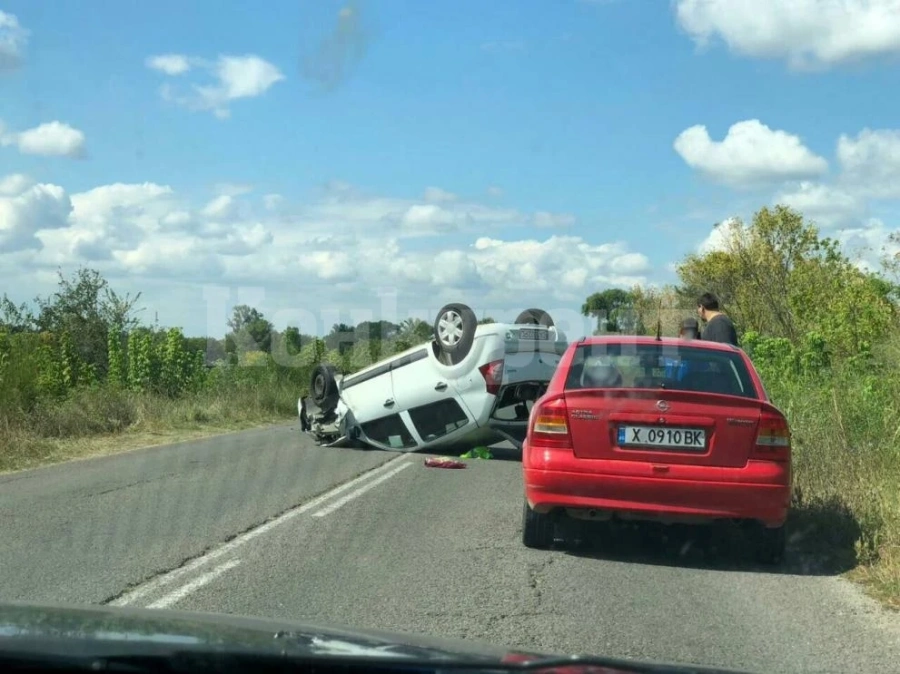 Пипнаха почерпен водач след катастрофа