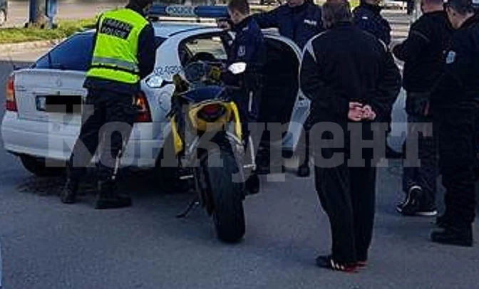 Спипаха врачанин, подкарал мотор без табела