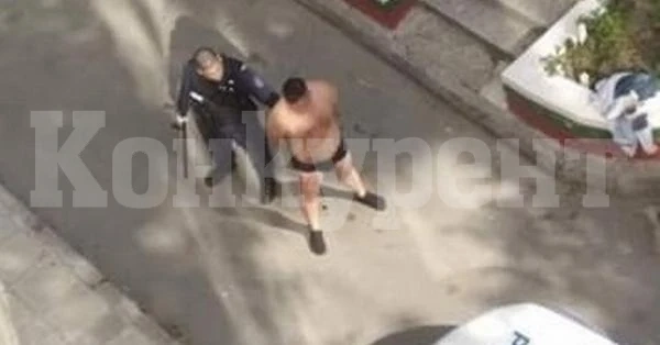 Арестуваха мъж, налетял полугол на полицаи