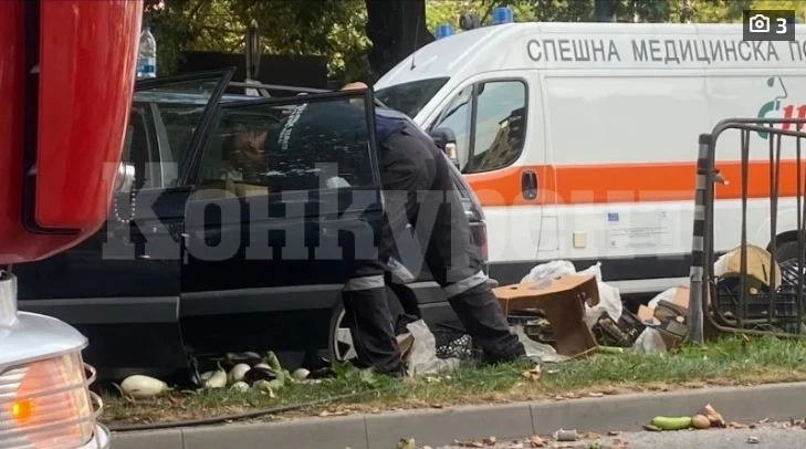 Адско меле в Пловдив, на шофьор му прилоша и... СНИМКИ