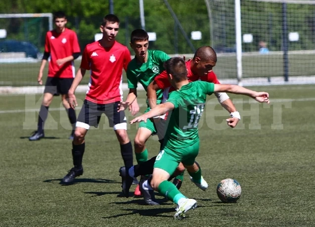 Кадър на Ботев /Вр/ вкара 4 гола за U19 на Лудогорец