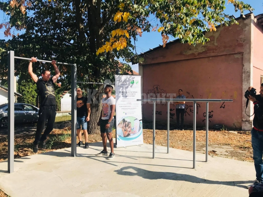 В Главаци вече се радват на нова фитнес площадка СНИМКИ