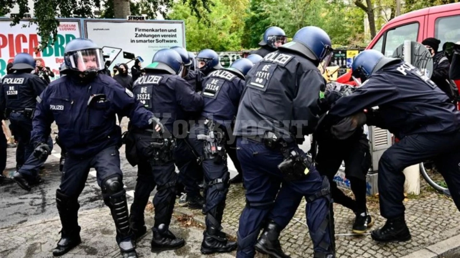 Германската полиция арестува 76 души при безредици в Берлин