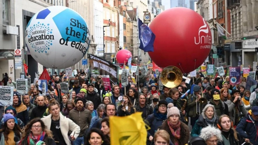 Скромен протест в полза на Земята в Глазгоу