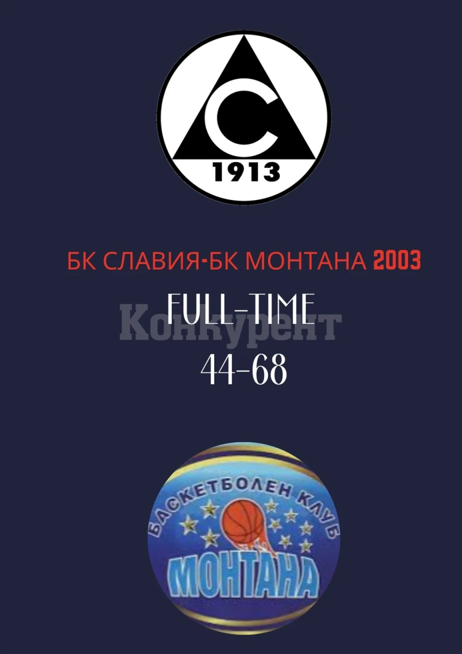 Рутинна победа на Монтана срещу Славия в София
