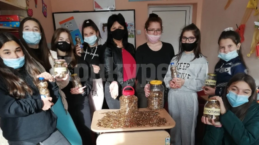 Училището в Зверино събра жълти стотинки за благородна кауза