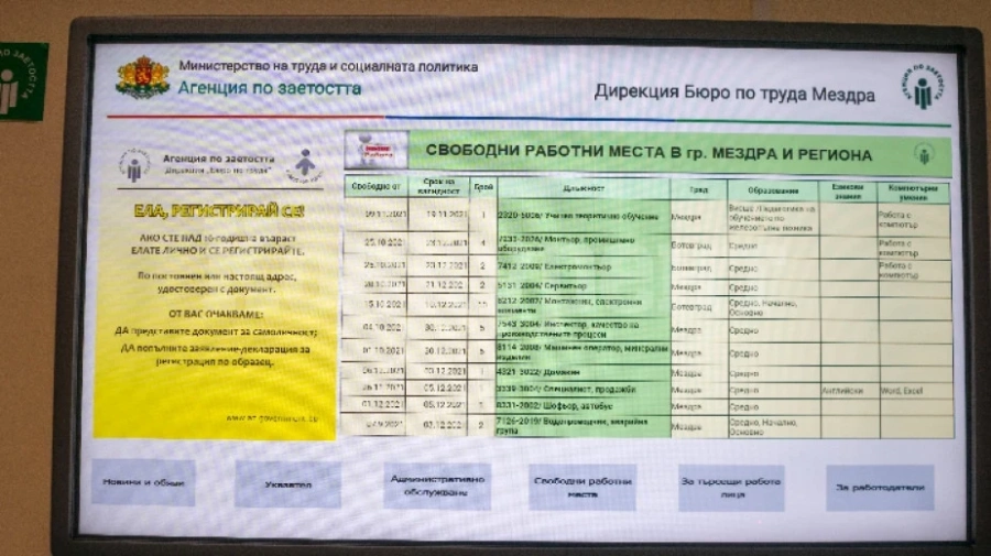 Намаляват безработните в Мездра и Роман